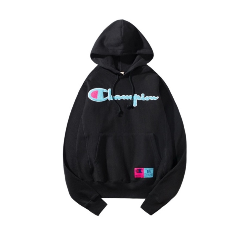 Champion Reverse Neon Lettered Men’s Hoodie